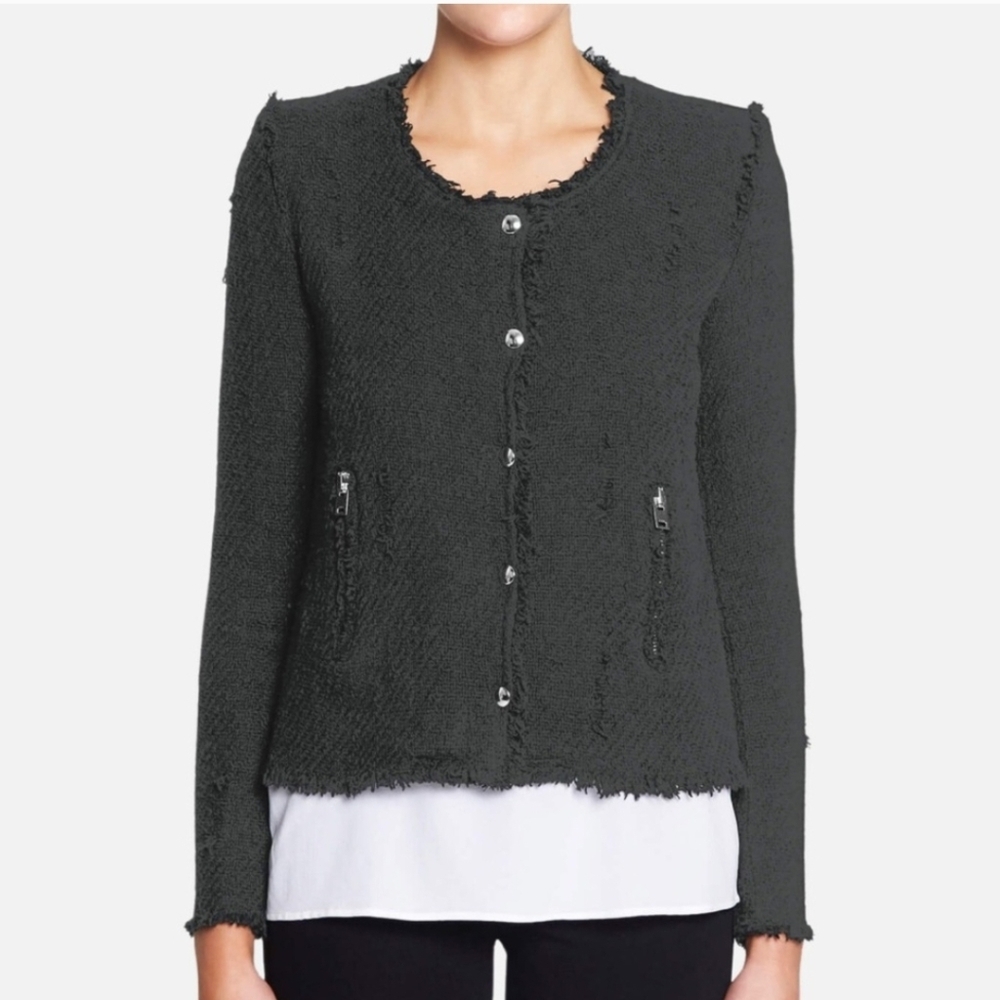 IRO Agnette Jacket In Anthracite - Picture 2 of 13